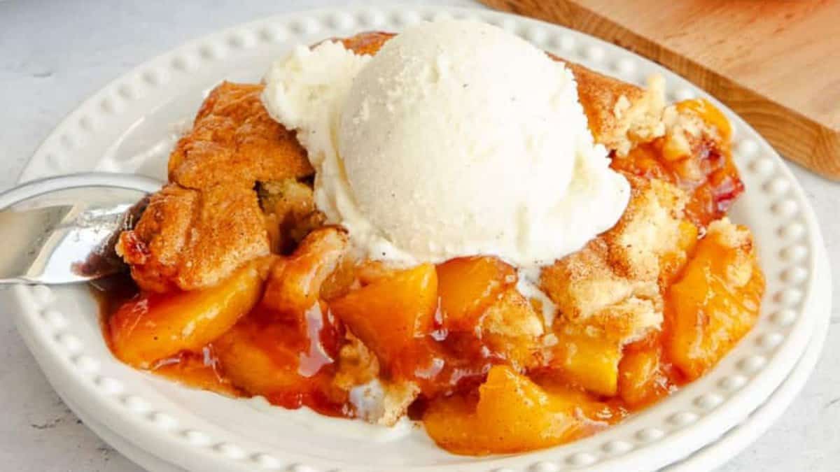 Cobbler de Pêches Maison.